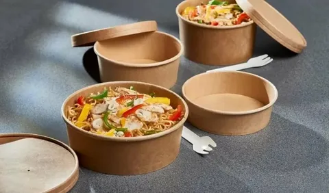 علب طعام ورقية