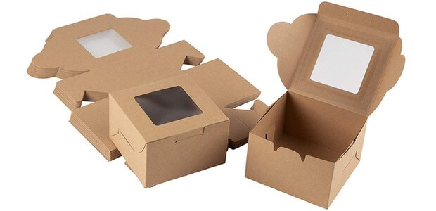 علب كرتون كيك وتورت